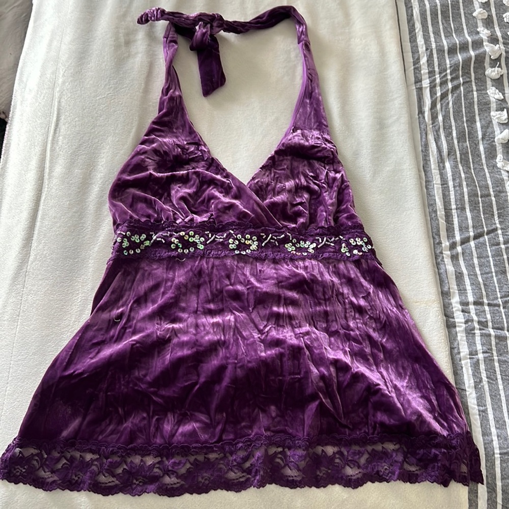 Purple halter top NWT